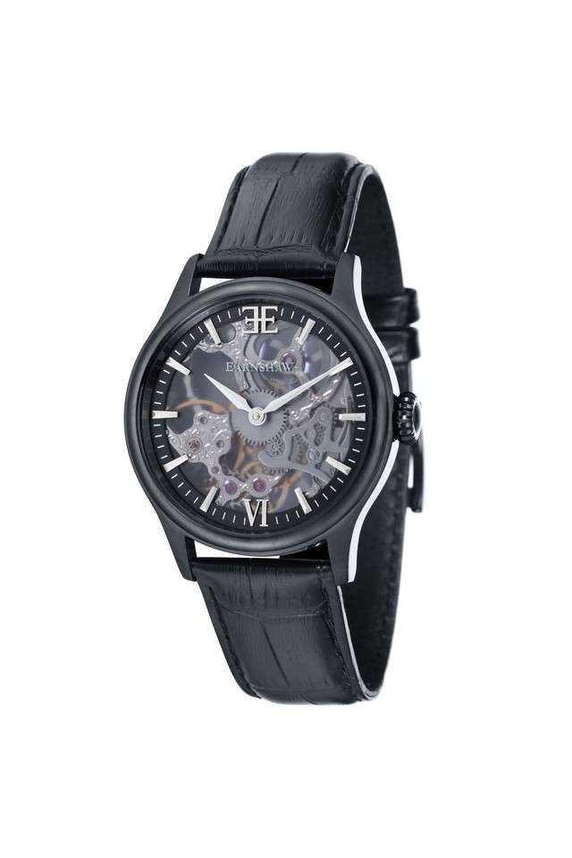 Mens-Westminster-Black-Dial-Leather-Analog-Watch