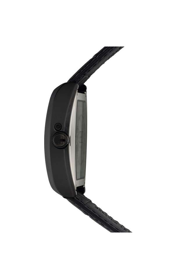 Mens-Westminster-Grey-And-Black-Dial-Leather-Analog-Watch