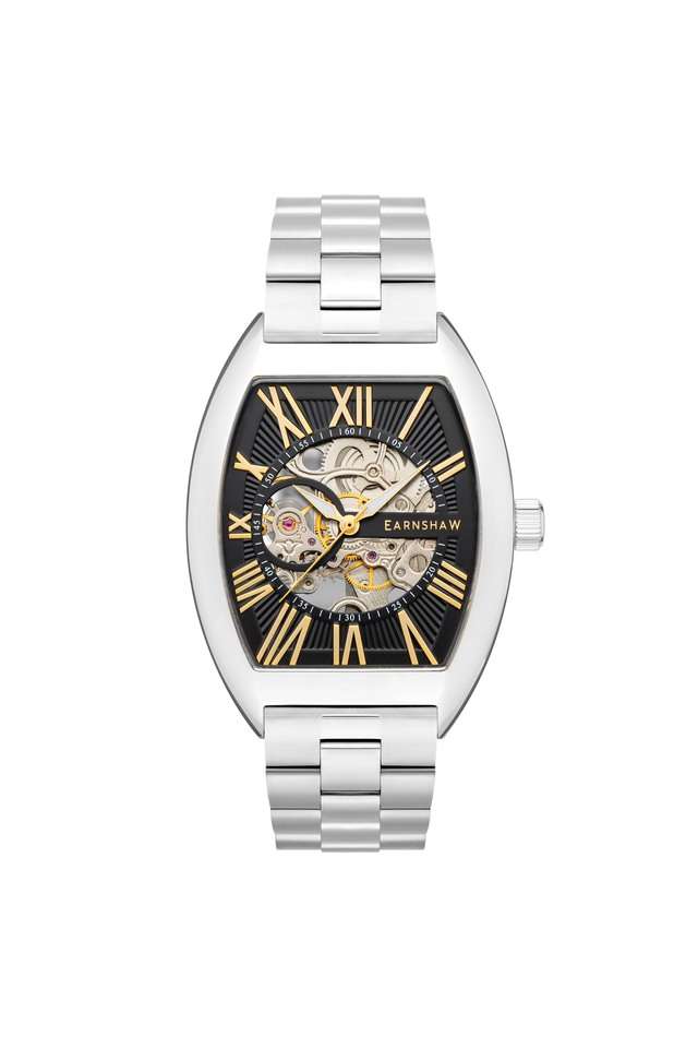 Mens-42-mm-Beauchamp-Automatic-Skeleton-Black-Dial-Stainless-Steel-Analog-Watch---ES-8148-11