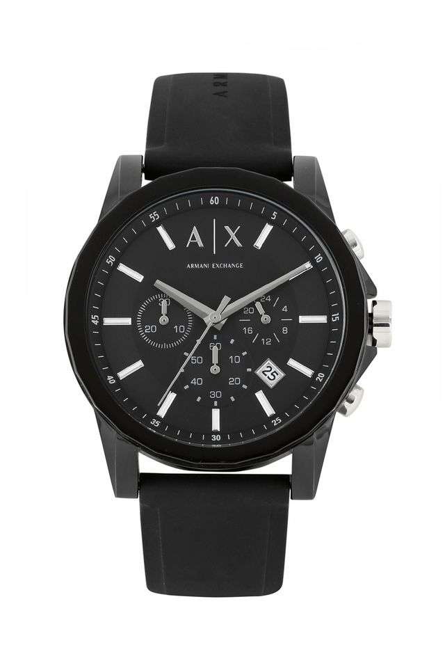 Mens-Black-Dial-Chronograph-Watch---AX1326I