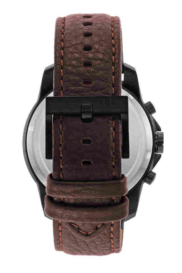 Mens-44-mm-Black-Dial-Leather-Chronograph-Watch---AX1732I