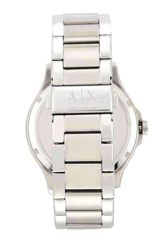 Mens-Hampton-Black-Dial-Stainless-Steel-Analogue-Watch---AX2103