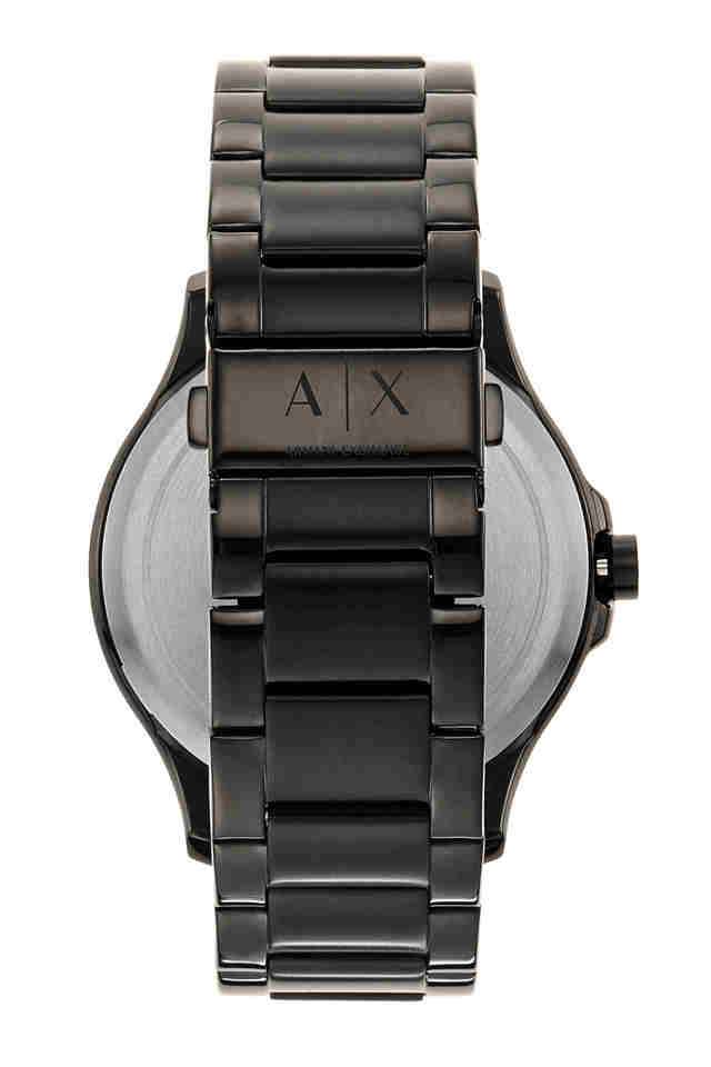Mens-46-mm-Hampton-Black-Dial-Stainless-Steel-Analogue-Watch---AX2413