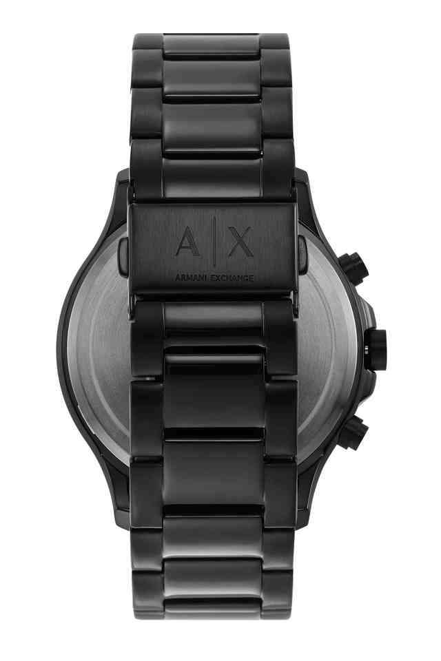 Mens-46-mm-Black-Dial-Stainless-Steel-Chronograph-Watch---AX2429I