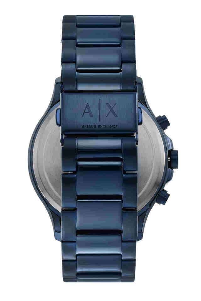 Mens-46-mm-Blue-Dial-Stainless-Steel-Chronograph-Watch---AX2430