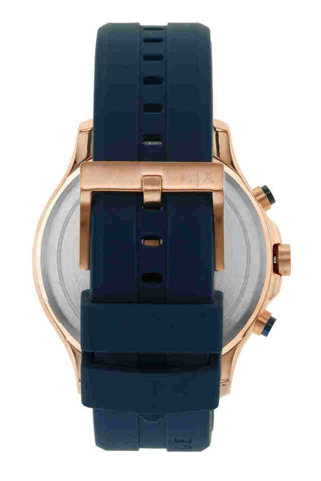 Mens-Hampton-Blue-Dial-Silicone-Chronograph-Watch---AX2440I