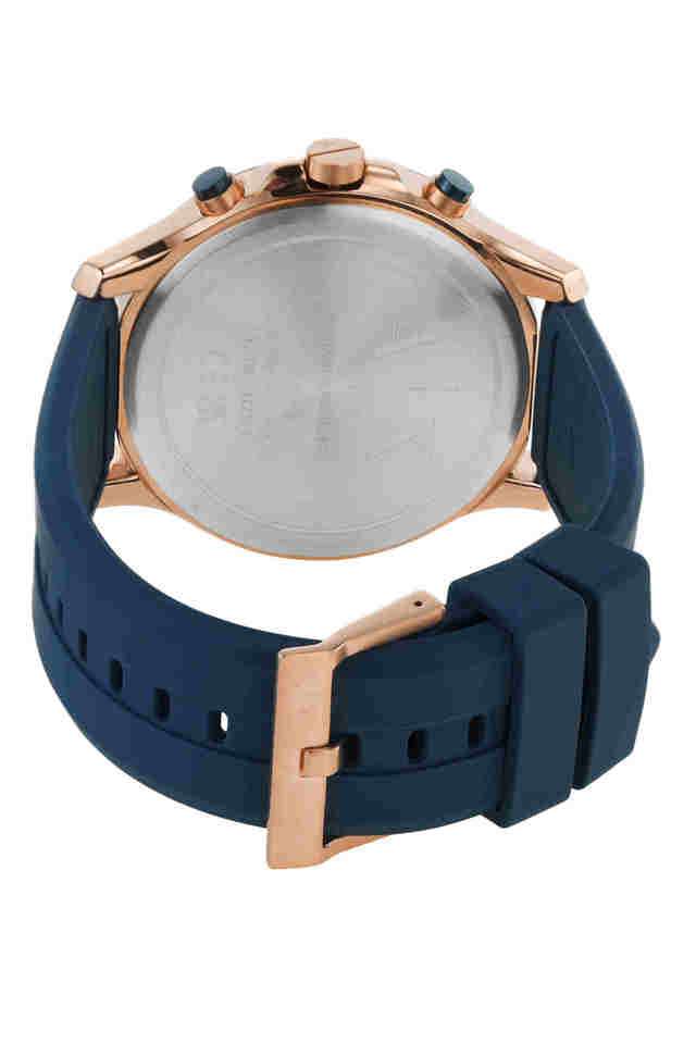 Quartz-46-mm-Blue-Dial-Silicone-Chronograph-Wrist-Watch-for-Men---AX2440