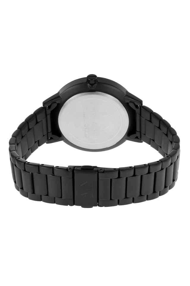 Mens-42-mm-Black-Dial-Stainless-Steel-Analog-Watch---AX2748I
