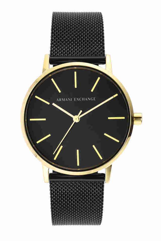 Womens-Lola-Black-Dial-Stainless-Steel-Analogue-Watch---AX5548