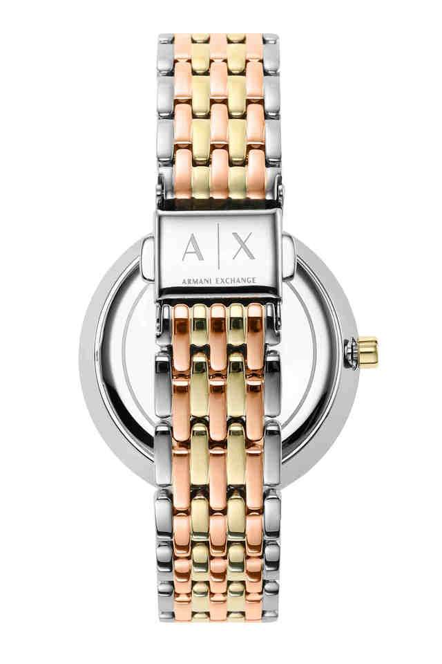 Womens-36-mm-Black-Dial-Stainless-Steel-Analog-Watch---AX5911I