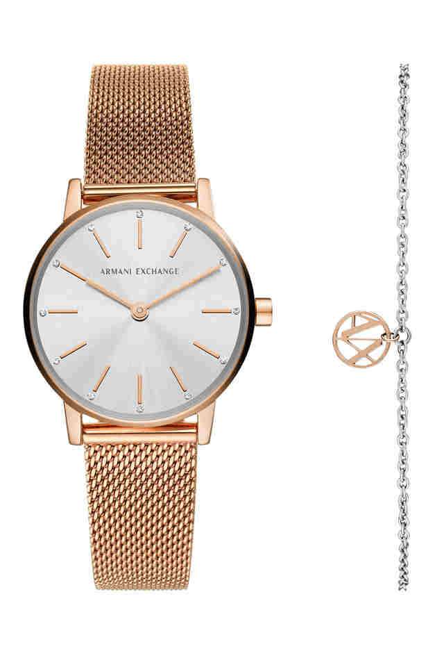 Womens-28-mm-Lola-Silver-Dial-Stainless-Steel-Analogue-Watch---AX7121