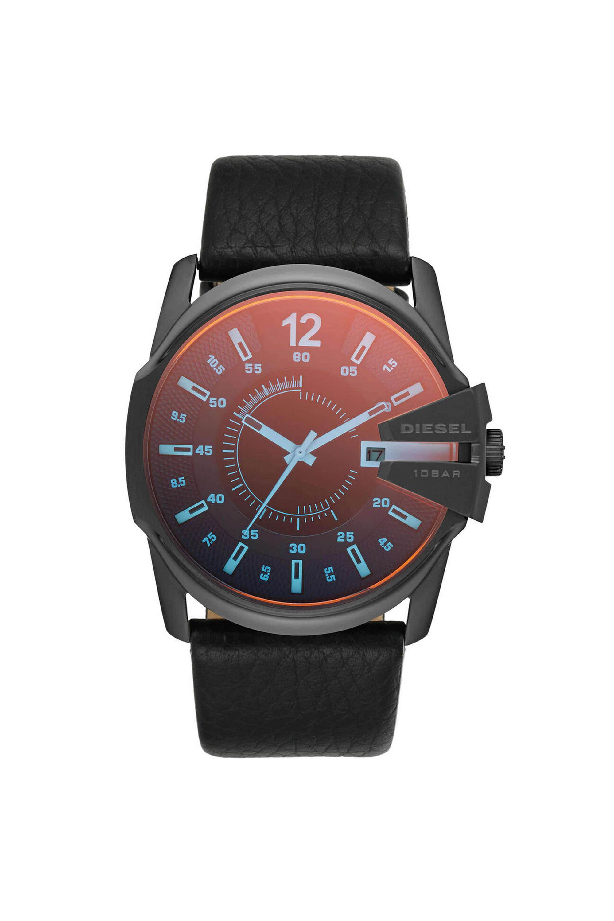 Master-Chief-45-mm-Quartz-Analogue-Watch-for-Men---Red-Dial-with-Black-Leather-Strap-(WFIDZ1657IN)