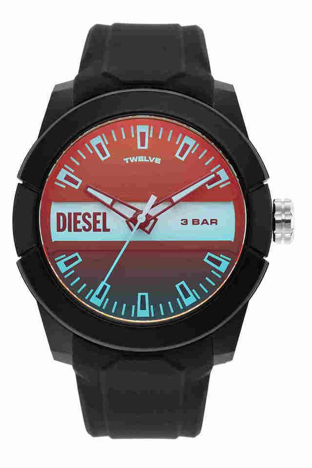 Mens-43-mm-Double-Up-Multicolour-Dial-Silicone-Analog-Watch---DZ1982