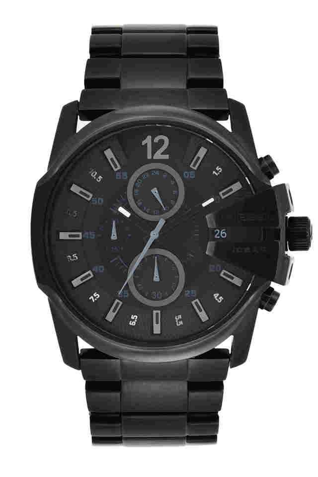 Mens-45-mm-Master-Chief-Chrono-Black-Dial-Stainless-Steel-Chronograph-Watch---DZ4180