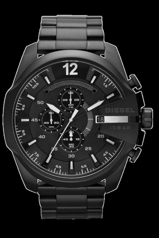 Mens-Black-Dial-Watch-Dz4283I