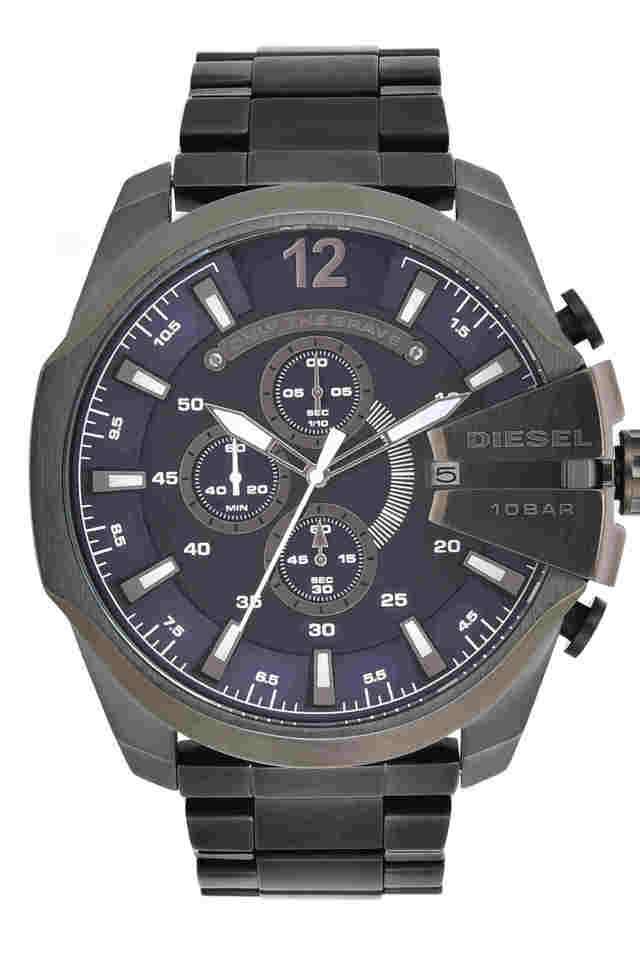Mens-59-mm-Mega-Chief-Blue-Dial-Stainless-Steel-Chronograph-Watch---DZ4329