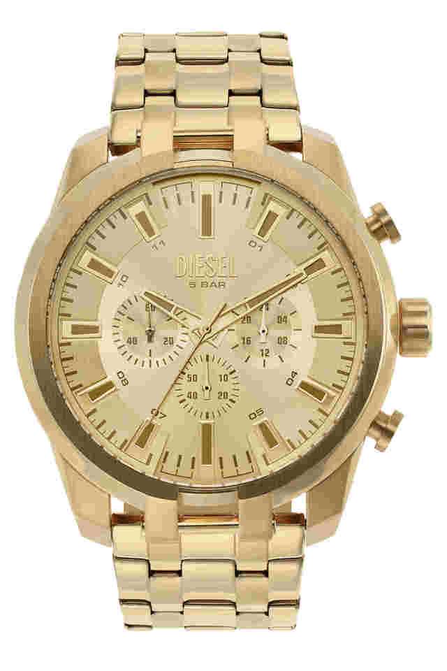 Split-12.9-mm-Gold-Dial-Stainless-Steel-Chronograph-Watch-for-Men---DZ4590