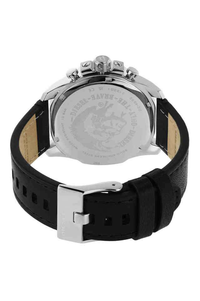Baby-Chief-43-mm-Black-Dial-Leather-Chronograph-Watch-For-Men---DZ4592