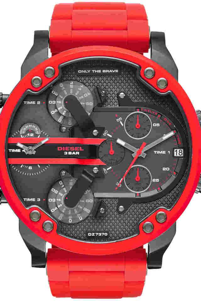 Mens-67-mm-The-Daddies-Series-Grey-Dial-Stainless-Steel-Chronograph-Watch---DZ7370