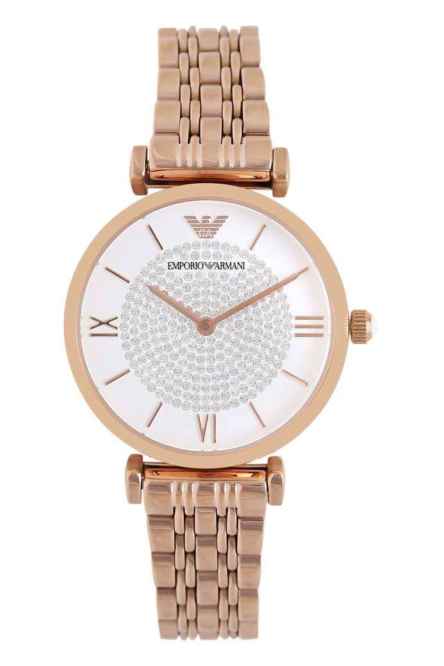 Womens-White-Dial-Metallic-Analogue-Watch---AR11244I
