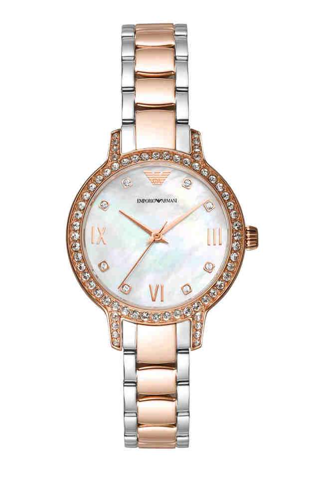 Womens-32-mm-Mother-Of-Pearl-Dial-Stainless-Steel-Analog-Watch---AR11499