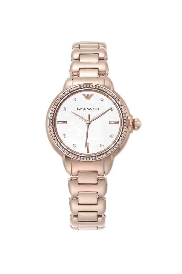 Stainless-Steel-32-mm-White-Dial-Analog-Watch-for-Women---AR11523