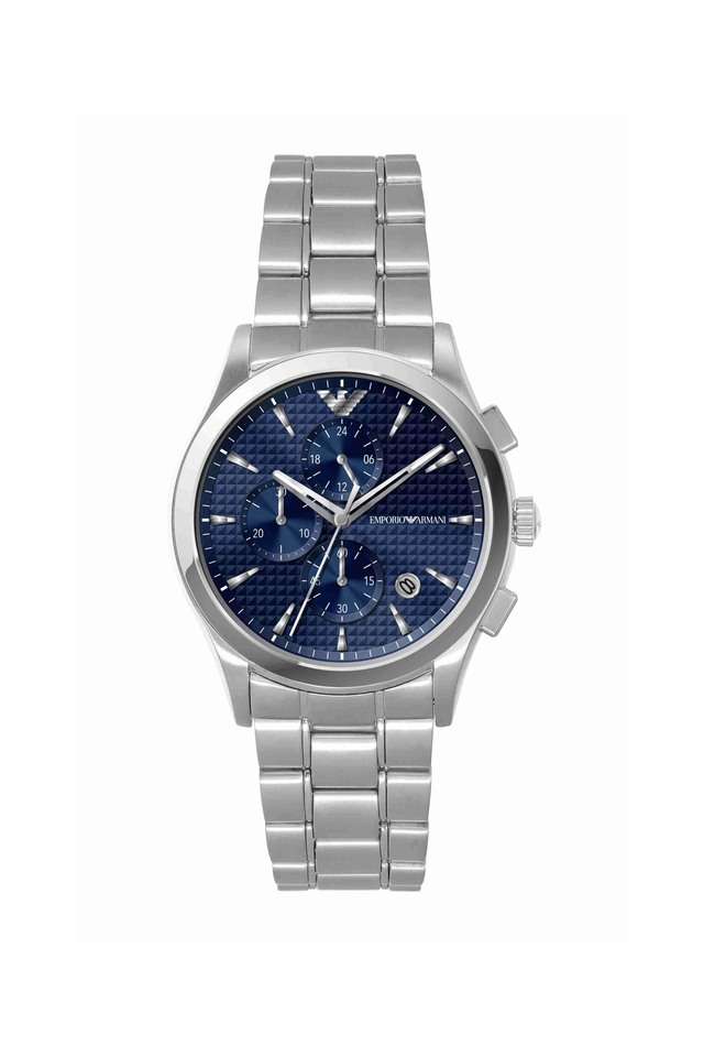 42-MM-Blue-Stainless-Steel-Chronograph-Watch-For-Men---AR11528
