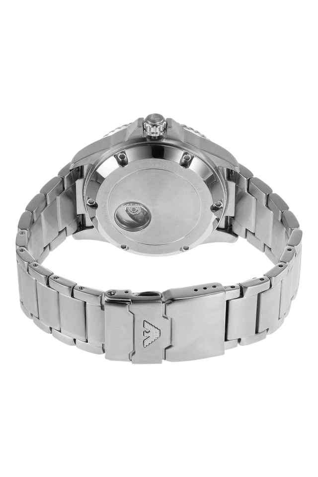 Men-42-MM-Green-Dial-Stainless-Steel-Analog-Silver-Watch-AR60061