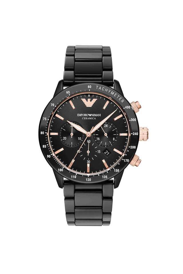 Mens-Mario-Black-Chronograph-Watch---AR70002
