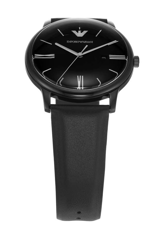 42-mm-Black-Dial-Leather-Analog-Watch-For-Men---AR11573