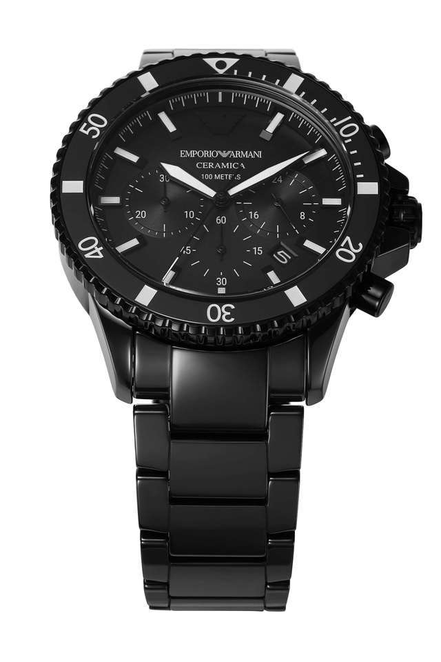 43-mm-Grey-Dial-Ceramic-Chronograph-Watch-For-Men---AR70010I