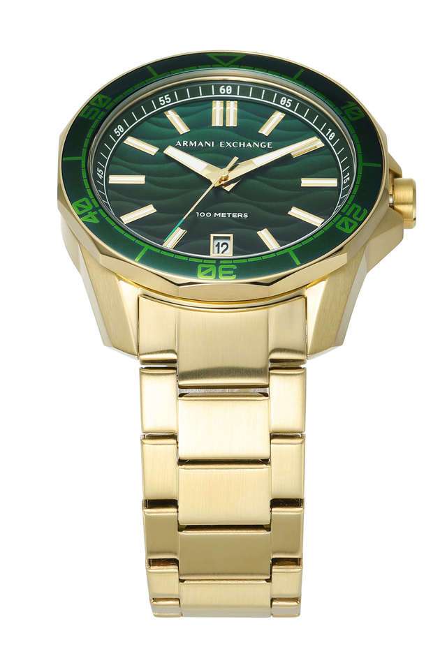 44-mm-Green-Dial-Stainless-Steel-Analog-Watch-For-Men---AX1951