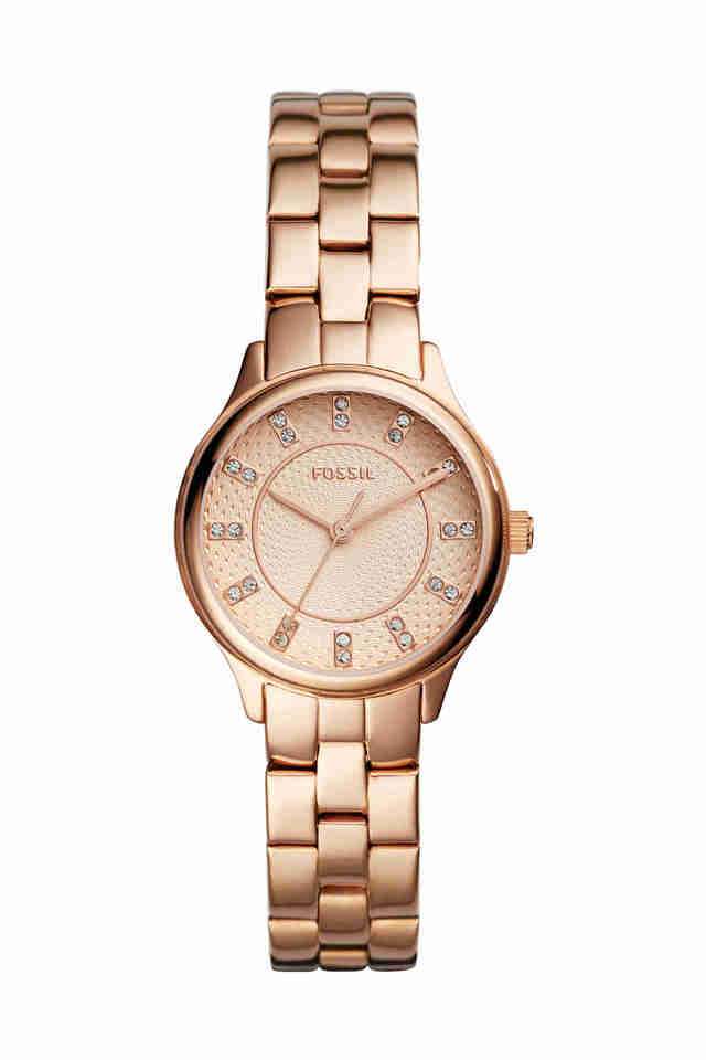Rose Gold Shoppers Stop Fossil Watches Fossil Jacqueline Rose Gold