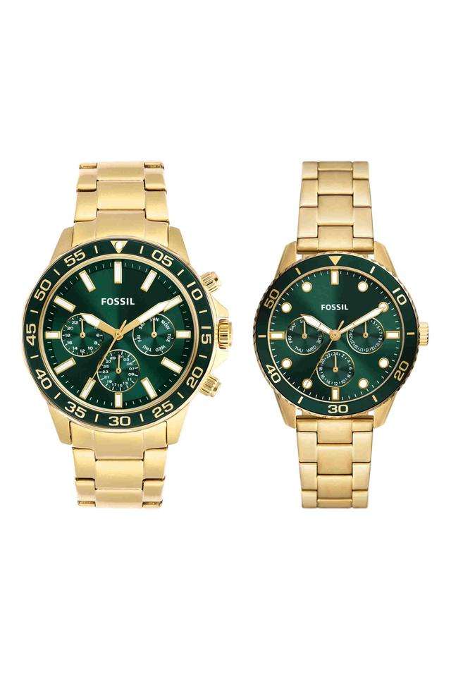 Bannon-45-mm-Green-Dial-Stainless-Steel-Analogue-Wrist-Watch-for-Men---BQ2754SET