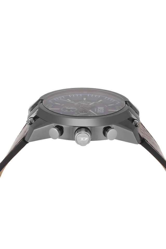Buy DIESEL NoColour Split 51 mm Blue Dial Leather Chronograph