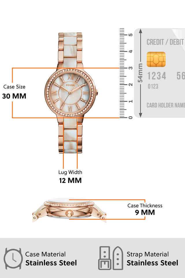 Buy Fossil NoColour Womens 30 mm Virginia Mother Of Pearl Dial