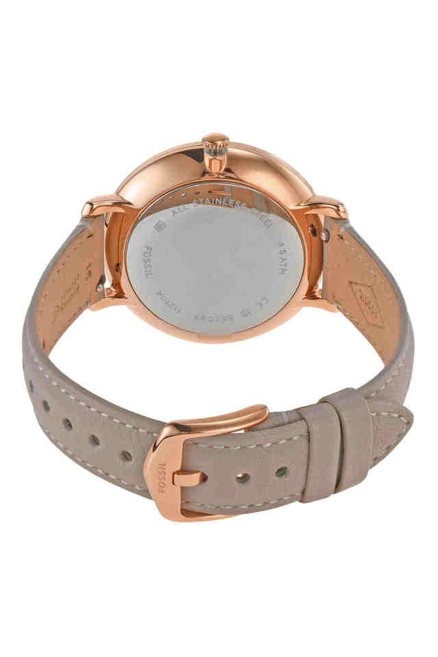 Buy Fossil NoColour Jacqueline Womens 38 mm Grey Dial Leather