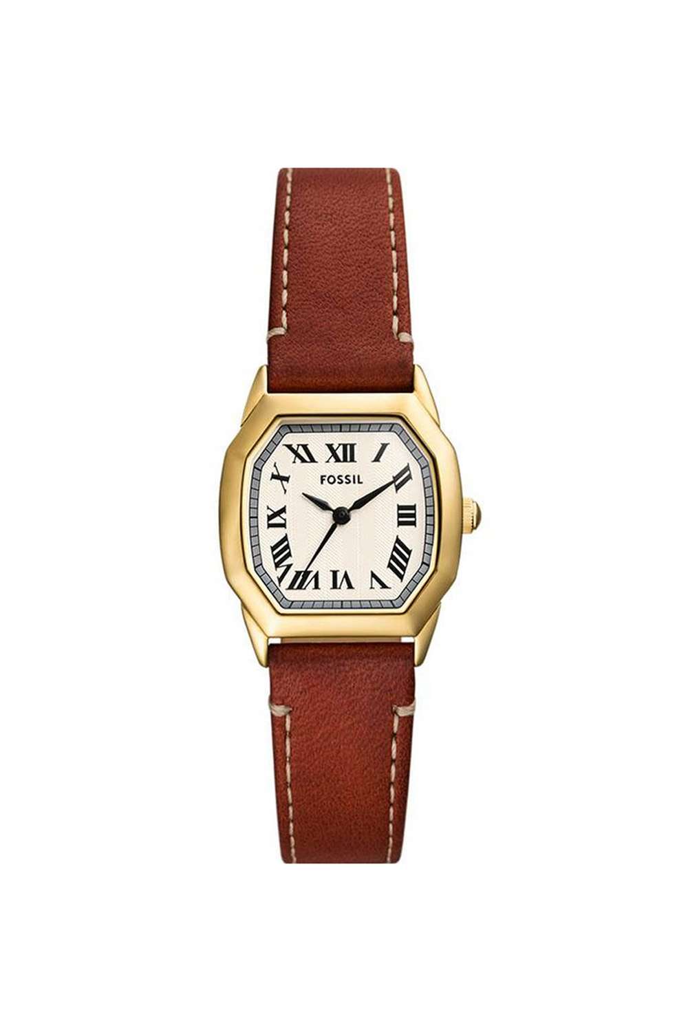 Harlow-Women-s-27-mm-Analogue-Quartz-Watch---Cream-Dial-with-Brown-Leather-Strap-(ES5364)