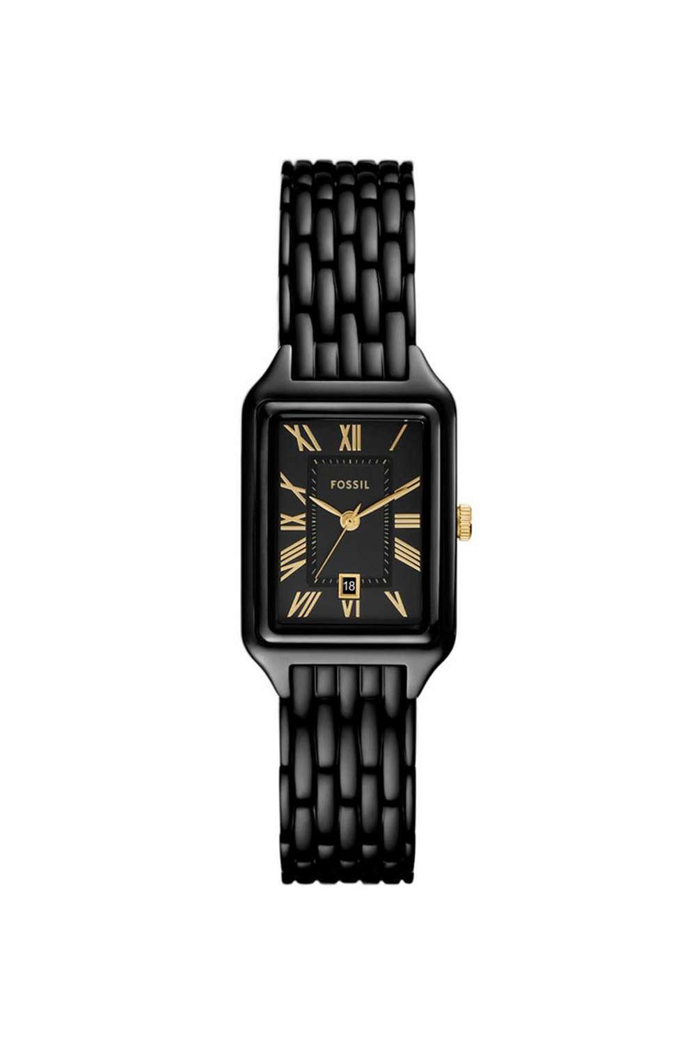Raquel-Women-s-23-mm-Analogue-Quartz-Watch---Black-Dial-with-Black-Stainless-Steel-Strap-(ES5385)