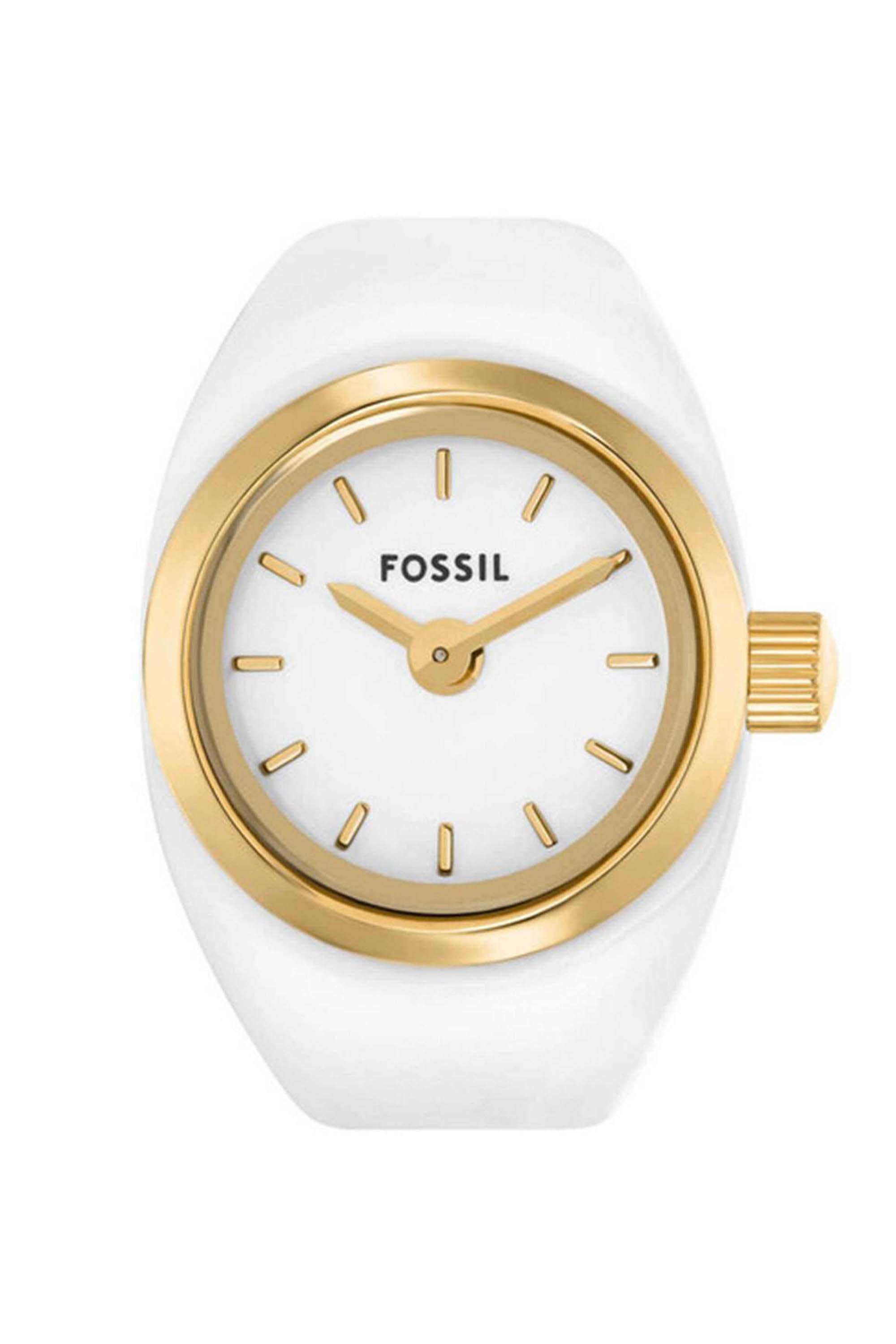 15-mm-Quartz-Analogue-Ring-Watch-For-Women---White-Dial-with-Gold-Stainless-Steel-Strap-(ES5412)