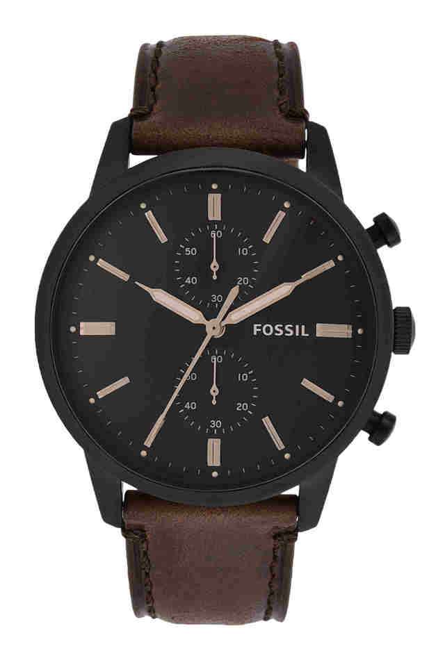 Townsman-12-mm-Black-Dial-Leather-Chronograph-Watch-for-Men---FS5437