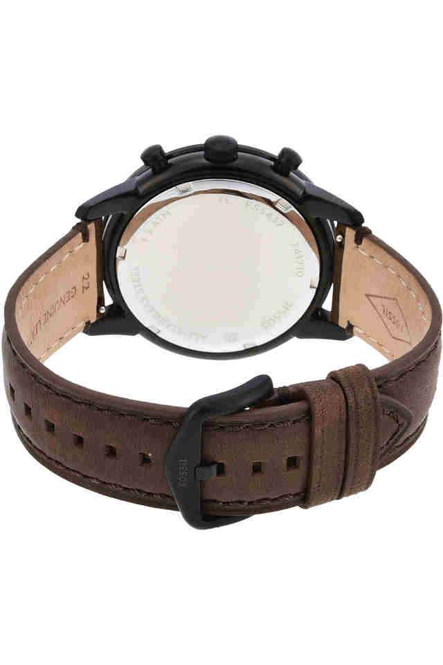 Townsman-12-mm-Black-Dial-Leather-Chronograph-Watch-for-Men---FS5437