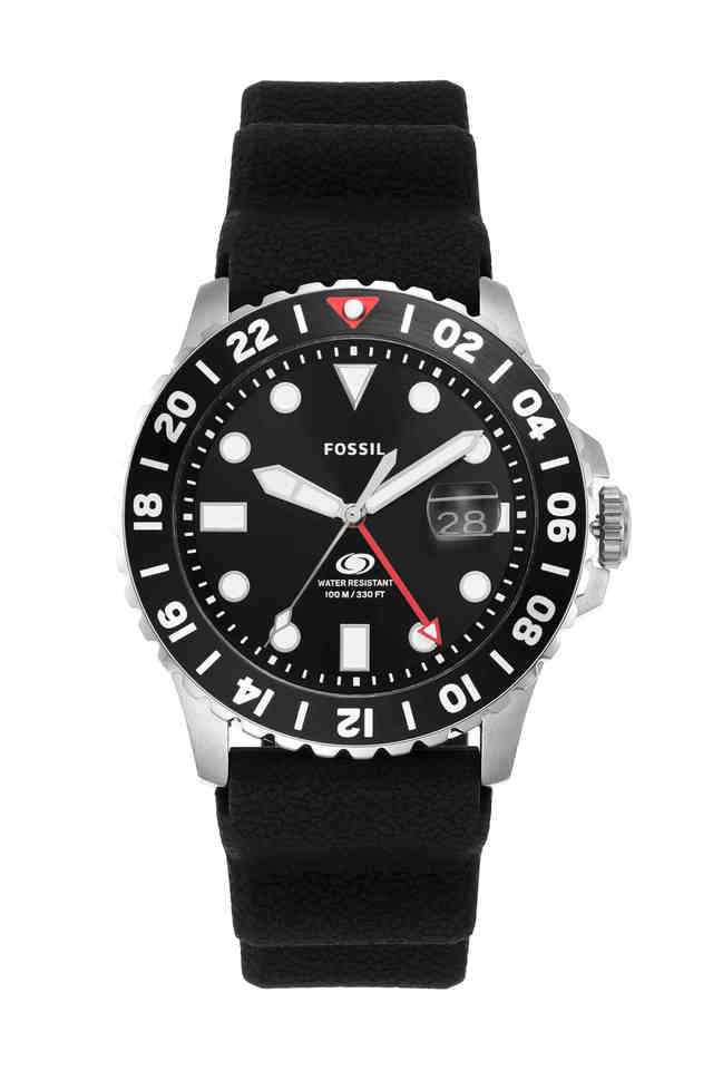 Quartz-46-mm-Black-Dial-Silicone-Analogue-Wrist-Watch-for-Men---FS6036