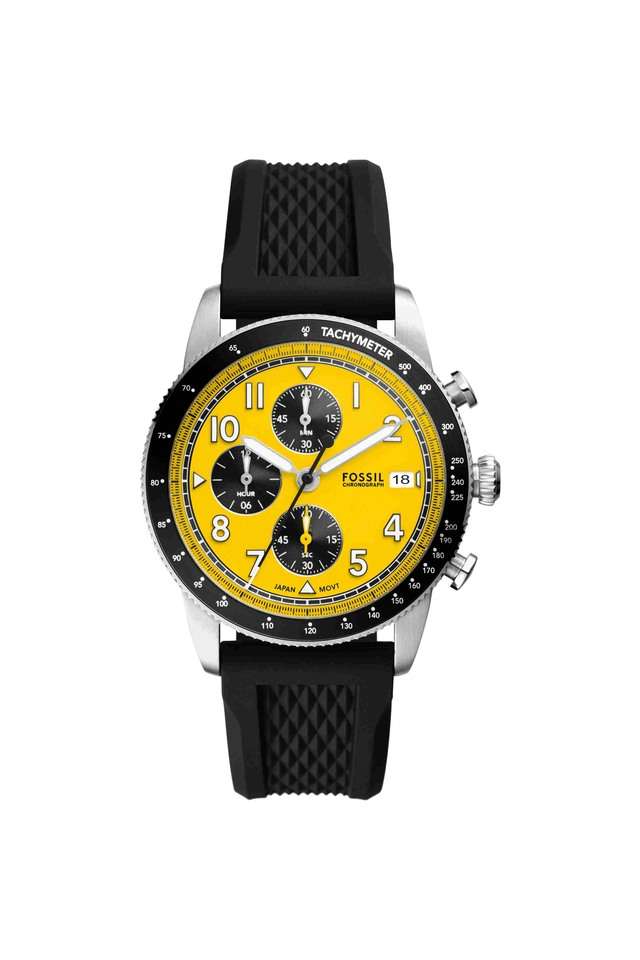 Sport-Tourer-42-mm-Yellow-Silicone-Chronograph-Watch-for-Men---FS6044