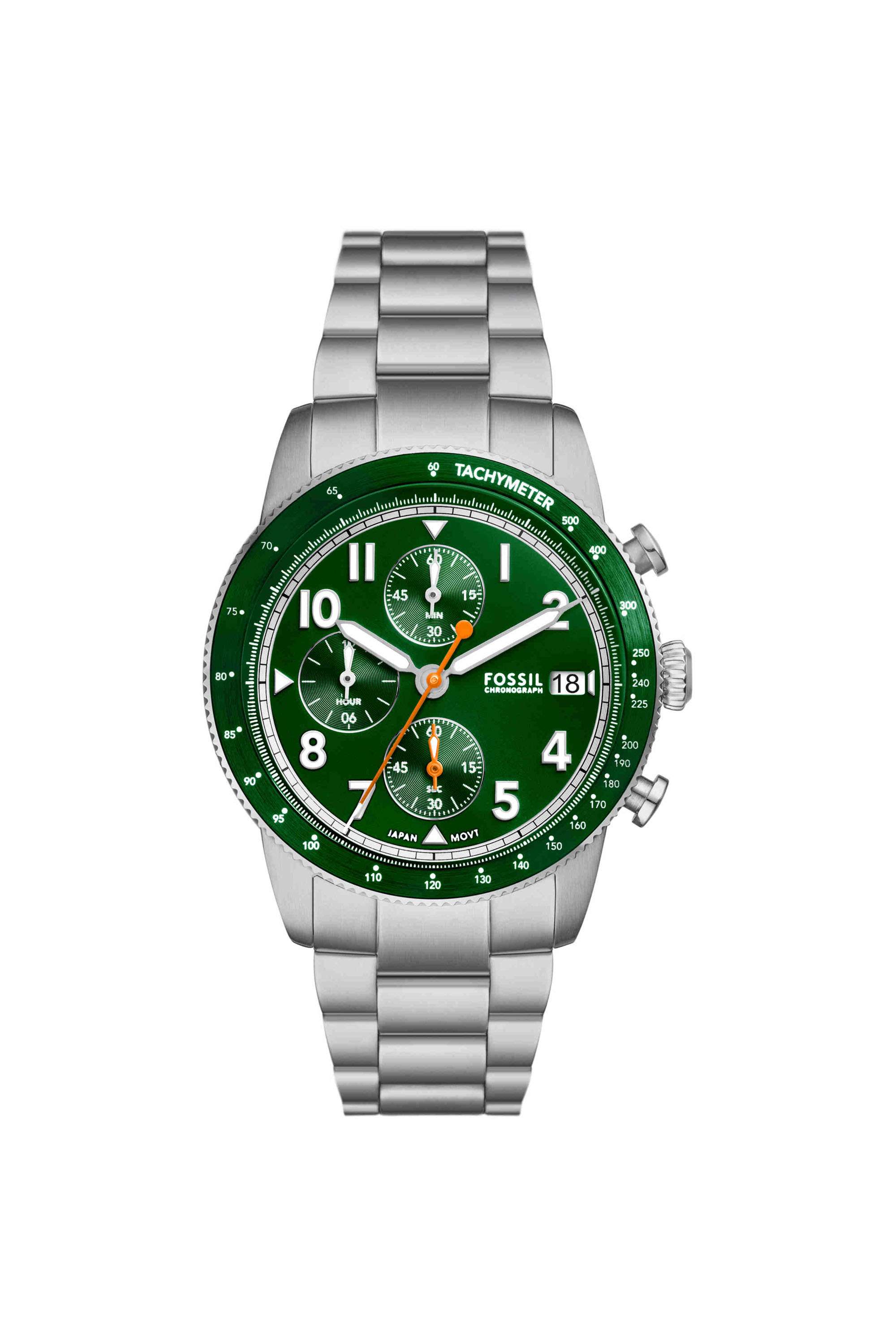 Sport-Tourer-42-mm-Green-Dial-Stainless-Steel-Chronograph-Watch-For-Men---FS6048