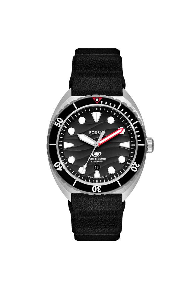 Breaker-42-mm-Black-Dial-Silicone-Analogue-Wrist-Watch-for-Men---FS6062