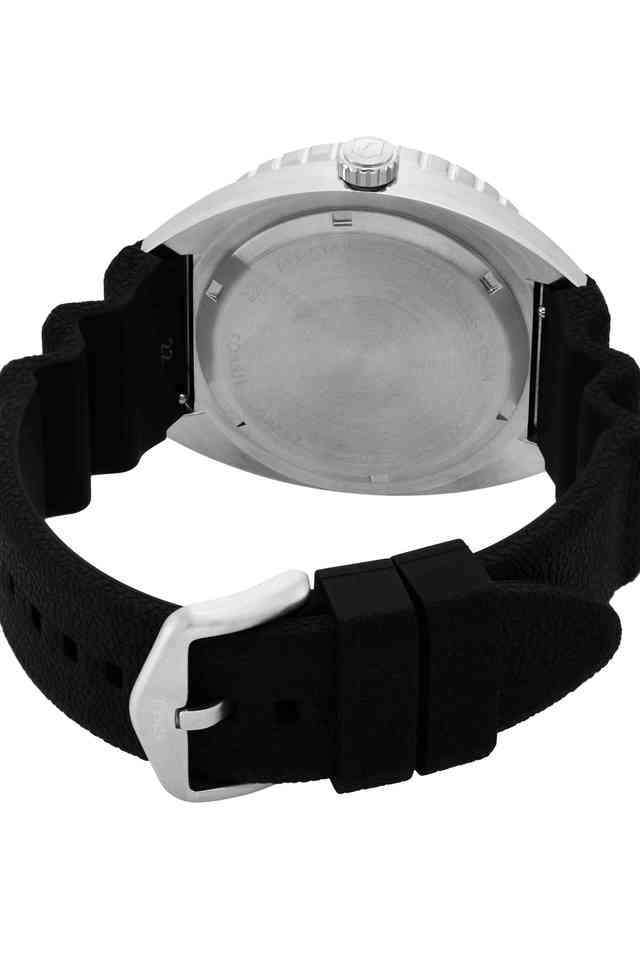 Breaker-42-mm-Black-Dial-Silicone-Analogue-Wrist-Watch-for-Men---FS6062