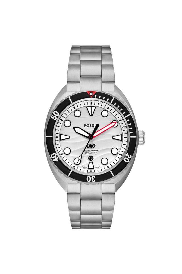 Breaker-42-mm-White-Dial-Stainless-Steel-Analogue-Wrist-Watch-for-Men---FS6063