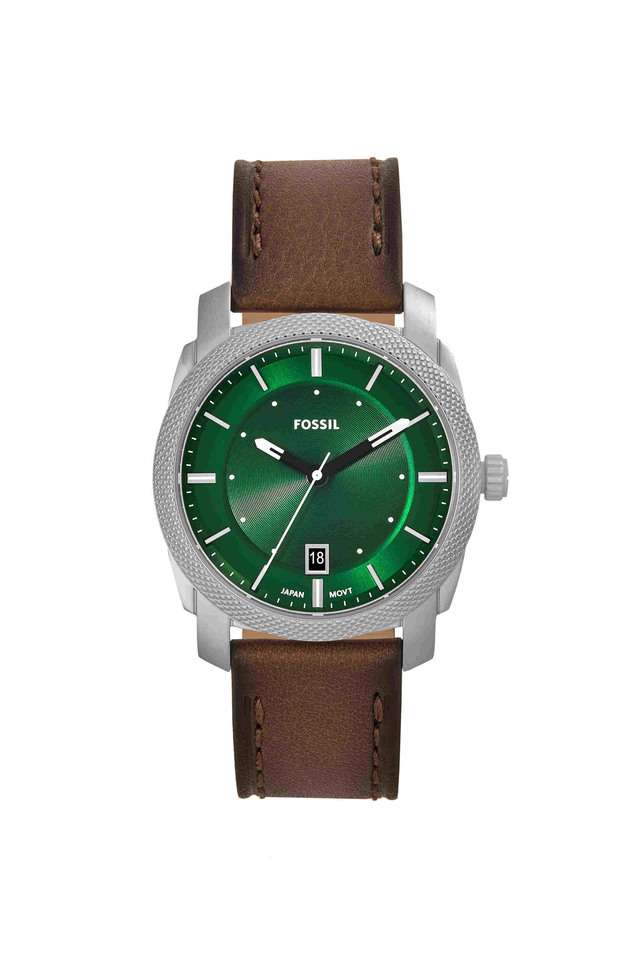 Machine-42-mm-Green-Dial-Leather-Analogue-Wrist-Watch-for-Men---FS6085