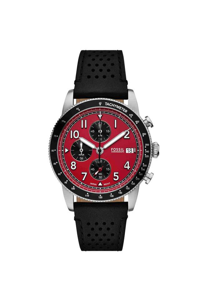 Sport-Tourer-42-mm-Red-Leather-Chronograph-Watch-for-Men---FS6086